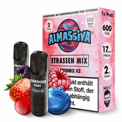 Almassiva Einweg Pod - Strassen Mix 17mg 2ml