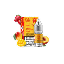 Pod Salt Xtra Nikotinsalz - Mango Strawberry Peach - 10mg/10ml
