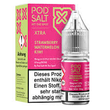 Pod Salt Xtra Nikotinsalz - Straweberry Watermelon Kiwi 10mg/10ml