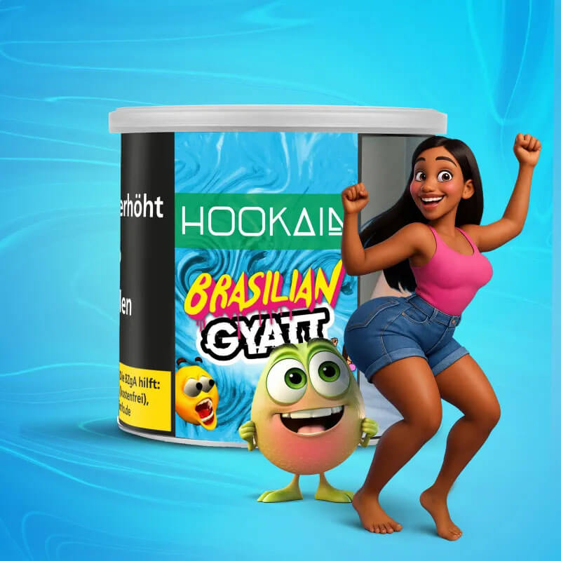Hookain Shisha Tabak 200g - Brazilian Gyatt