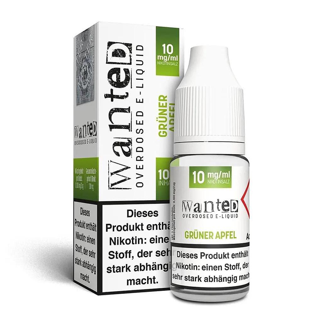 Wanted Overdosed - Grüner Apfel 10mg/ml 10ml Nikotinsalzliquid