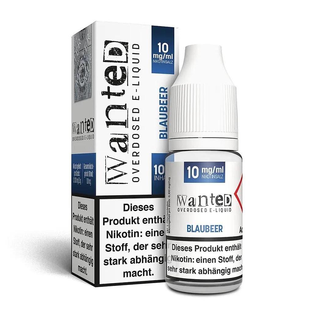 Wanted Overdosed - Blaubeer 10mg/ml 10ml Nikotinsalzliquid  
