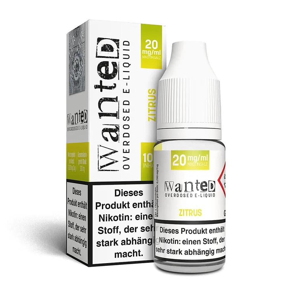 Wanted Overdosed - Zitrus 20mg/ml 10ml Nikotinsalzliquid