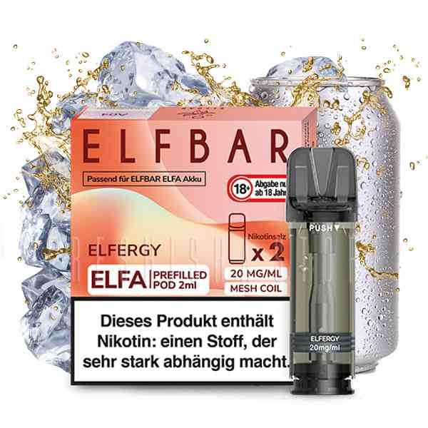 Elfbar - ELFA CP Prefilled Pod 2ml 20mg/ml (2 Stück) Elfergy