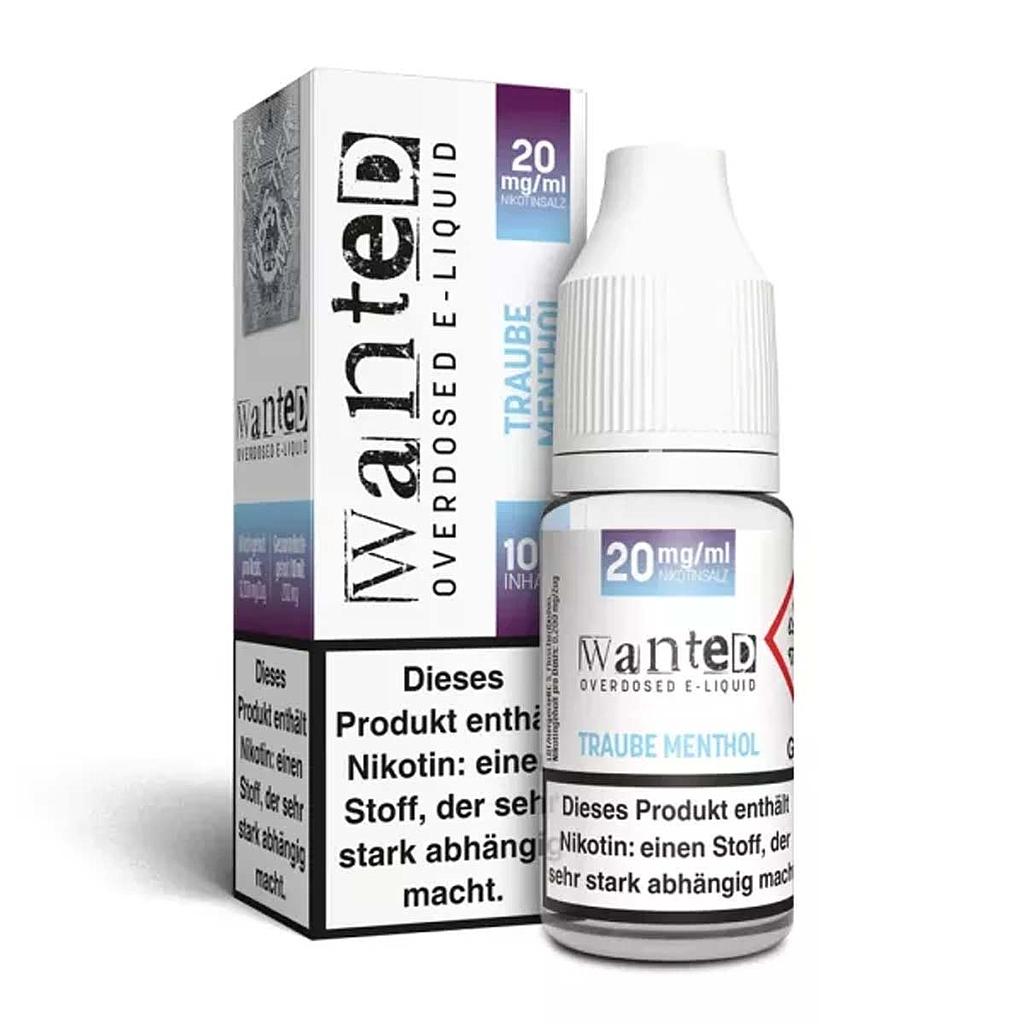Wanted Overdosed - Traube Menthol 20mg/ml 10ml Nikotinsalzliquid  