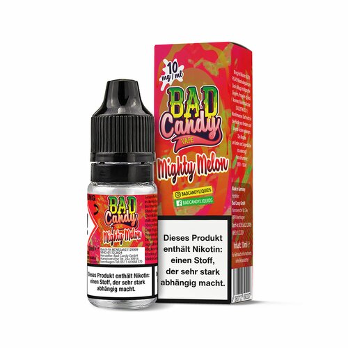 Bad Candy Liquid - Mighty Melon - 10ml Nikotinsalz 10mg/ml