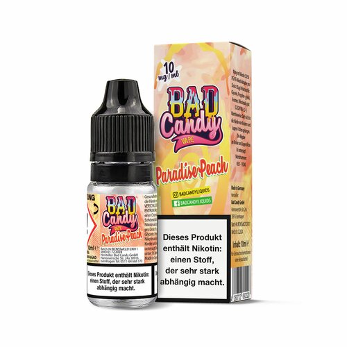 Bad Candy Liquid - Paradise Peach - 10ml Nikotinsalz 10mg/ml