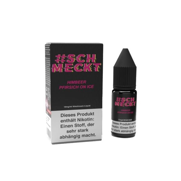  #Schmeckt Himbeer Pfirsich Ice 10ml Nikotinsalzliquid 10mg