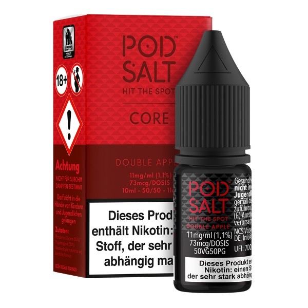 Pod Salt Core Liquid - Double Apple 10ml 11mg/ml