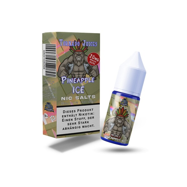 Tornado Juices Nikotinsalz Liquid - Pineapple Ice 10ml 20mg 