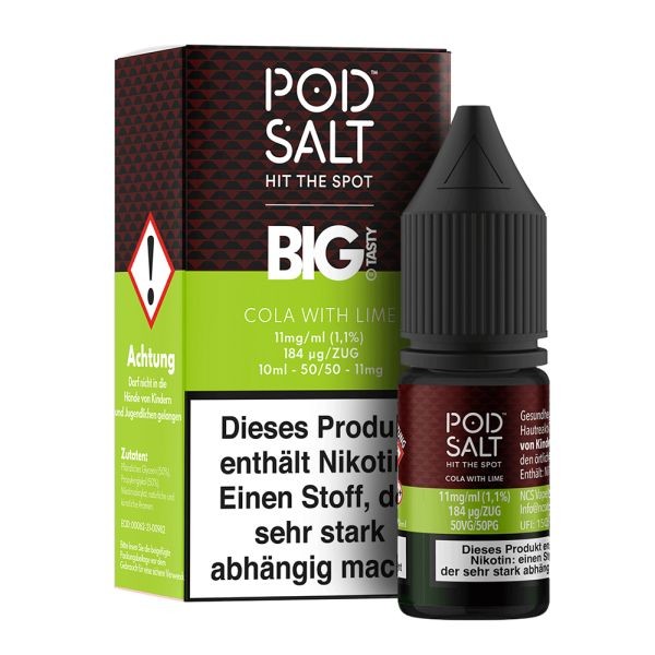 Pod Salt Fusion Liquid - Cola with Lime - 10ml 20mg/ml