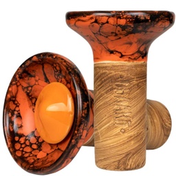 [2100000022366] Oblako Flow Phunnel Glazed - Orange on Marble Orange/Black