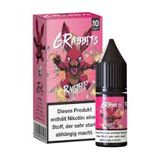 [2100000019311] 6Rabbits Nikotinsalz Liquid - Raspberry Vanilla 10ml 10mg/ml
