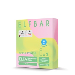 [2100000023448] Elfbar - ELFA CP Prefilled Pod 2ml 0mg (2 Stück) Apple Peach