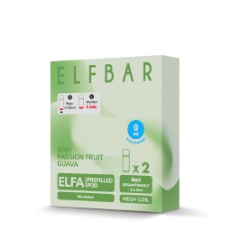 [2100000023462] Elfbar - ELFA CP Prefilled Pod 2ml 0mg (2 Stück) Kiwi Passion Fruit Guava