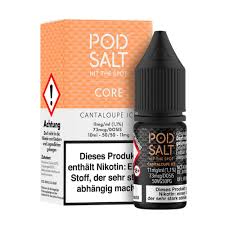[2100000025398] Pod Salt Core Liquid - Cantaloupe Ice 10ml 11mg/ml