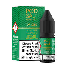 [2100000025428] Pod Salt Origin Liquid - Menthol Tobacco 10ml 11mg/ml