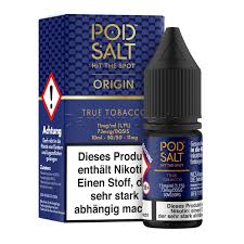 [2100000025404] Pod Salt Origin Liquid - True Tobacco 10ml 11mg/ml