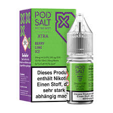 [2100000023004] Pod Salt X Liquid - Berry Lime Ice10ml 10mg/ml