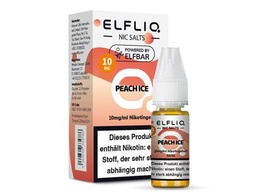 [2100000024636] Elfliq by Elfbar Nikotinsalz - Peach Ice - Liquid 10mg / 10ml