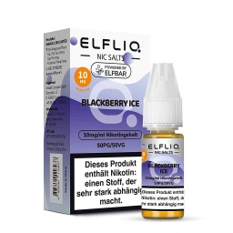 [2100000026333] Elfliq by Elfbar Nikotinsalz - Blackberry Ice - Liquid 10mg/ 10ml