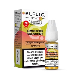 [2100000026395] Elfliq by Elfbar Nikotinsalz - Lemon Peach Passionfruit - Liquid 20mg/ 10ml