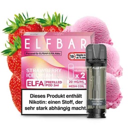 [2100000013586] Elfbar - ELFA CP Prefilled Pod 2ml 20mg/ml (2 Stück) Strawberry Ice Cream