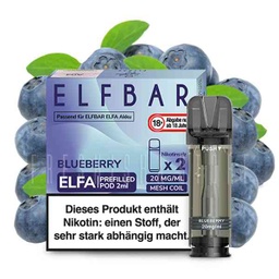 [2100000014477] Elfbar - ELFA CP Prefilled Pod 2ml 20mg/ml (2 Stück) Blueberry
