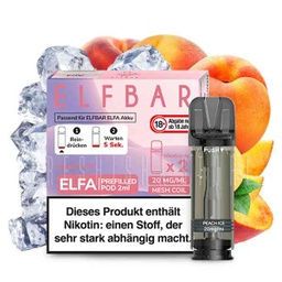 [2100000014606] Elfbar - ELFA CP Prefilled Pod 2ml 20mg/ml (2 Stück) Peach Ice