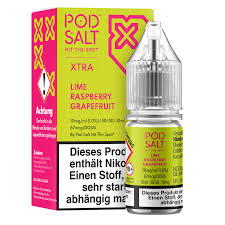 [2100000017904] Pod Salt X Liquid - Lime Raspberry Grapefruit 10ml 10mg/ml