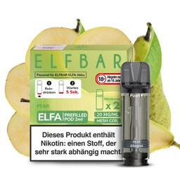 [2100000017393] Elfbar - ELFA CP Prefilled Pod 2ml 20mg/ml (2 Stück) Pear