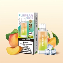 [2100000019496] Flerbar Pod (2er Pack) - Peach Ice